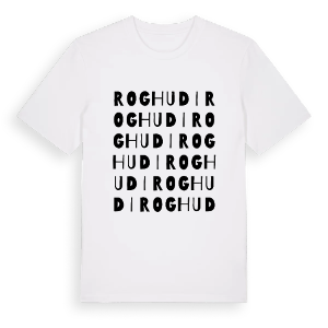 Roghudi ordlek t-shirt – ekologisk bomull t-shirt från Pinshirt