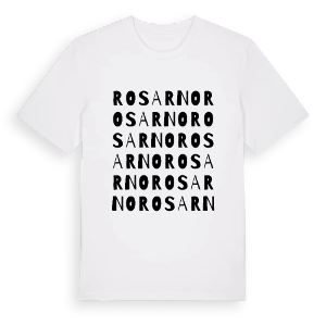 Rosarno ordlek t-shirt – ekologisk bomull t-shirt från Pinshirt