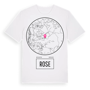 Rose t-shirt – ekologisk bomull t-shirt från Pinshirt