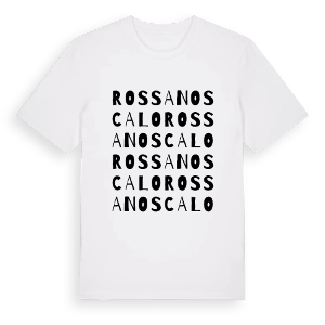Rossano Scalo ordlek t-shirt – ekologisk bomull t-shirt från Pinshirt