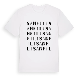 San Fili ordlek t-shirt – ekologisk bomull t-shirt från Pinshirt