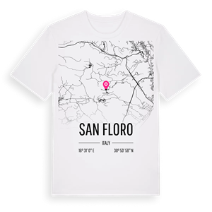San Floro karta t-shirt – ekologisk bomull t-shirt från Pinshirt
