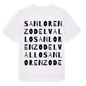 San Lorenzo del Vallo ordlek t-shirt – ekologisk bomull t-shirt från Pinshirt