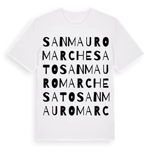 San Mauro Marchesato ordlek t-shirt – ekologisk bomull t-shirt från Pinshirt