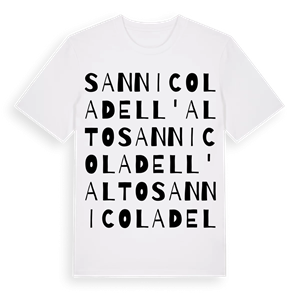 San Nicola dell'Alto ordlek t-shirt – ekologisk bomull t-shirt från Pinshirt