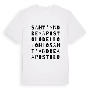 Sant'Andrea Apostolo dello Ionio ordlek t-shirt – ekologisk bomull t-shirt från Pinshirt