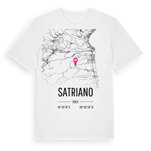 Satriano karta t-shirt – ekologisk bomull t-shirt från Pinshirt