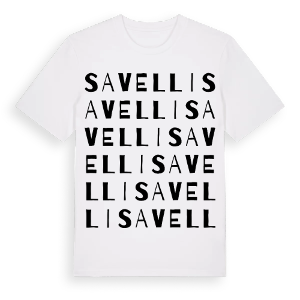 Savelli ordlek t-shirt – ekologisk bomull t-shirt från Pinshirt