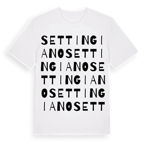 Settingiano ordlek t-shirt – ekologisk bomull t-shirt från Pinshirt