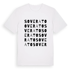 Soverato ordlek t-shirt – ekologisk bomull t-shirt från Pinshirt