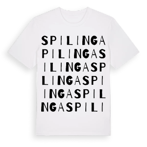 Spilinga ordlek t-shirt – ekologisk bomull t-shirt från Pinshirt