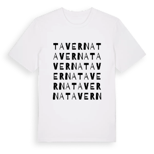 Taverna ordlek t-shirt – ekologisk bomull t-shirt från Pinshirt