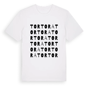 Tortora ordlek t-shirt – ekologisk bomull t-shirt från Pinshirt