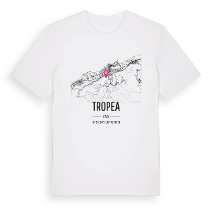 Tropea karta t-shirt – ekologisk bomull t-shirt från Pinshirt