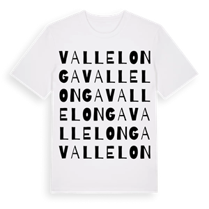 Vallelonga ordlek t-shirt – ekologisk bomull t-shirt från Pinshirt