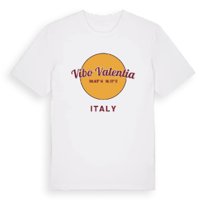 Vibo Valentia cirkel t-shirt – ekologisk bomull t-shirt från Pinshirt