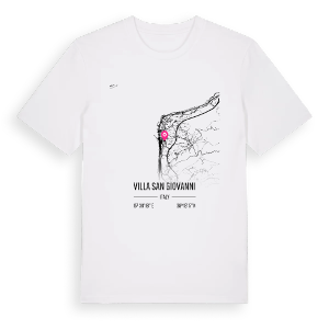 Villa San Giovanni karta t-shirt – ekologisk bomull t-shirt från Pinshirt