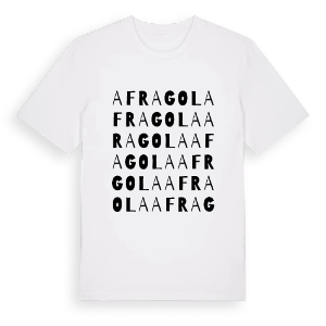 Afragola ordlek t-shirt – ekologisk bomull t-shirt från Pinshirt