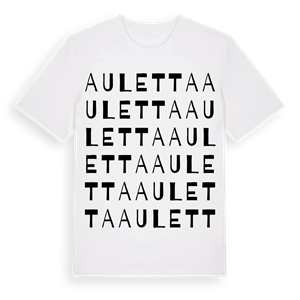 Auletta ordlek t-shirt – ekologisk bomull t-shirt från Pinshirt