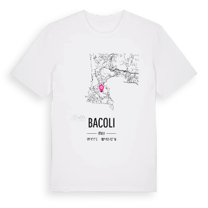 Bacoli karta t-shirt – ekologisk bomull t-shirt från Pinshirt