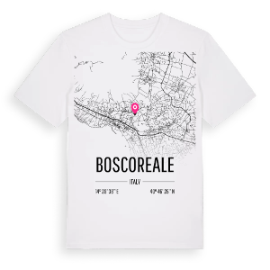 Boscoreale karta t-shirt – ekologisk bomull t-shirt från Pinshirt