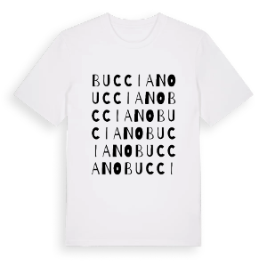 Bucciano ordlek t-shirt – ekologisk bomull t-shirt från Pinshirt