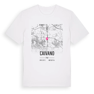 Caivano karta t-shirt – ekologisk bomull t-shirt från Pinshirt
