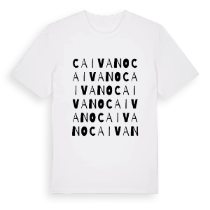 Caivano ordlek t-shirt – ekologisk bomull t-shirt från Pinshirt