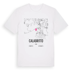 Calabritto karta t-shirt – ekologisk bomull t-shirt från Pinshirt