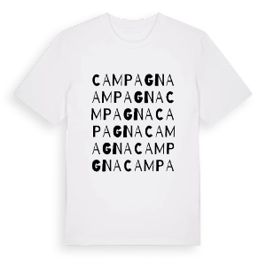 Campagna ordlek t-shirt – ekologisk bomull t-shirt från Pinshirt