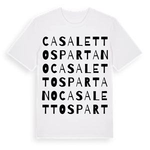 Casaletto Spartano ordlek t-shirt – ekologisk bomull t-shirt från Pinshirt