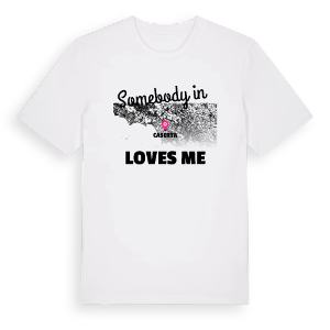 Någon i Caserta älskar mig t-shirt – ekologisk bomull t-shirt från Pinshirt