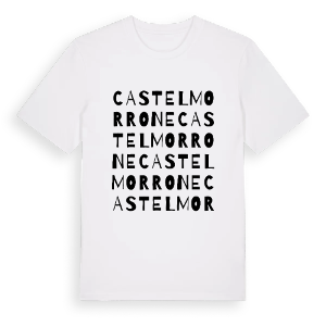 Castel Morrone ordlek t-shirt – ekologisk bomull t-shirt från Pinshirt