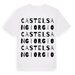 Castel San Giorgio ordlek t-shirt – ekologisk bomull t-shirt från Pinshirt