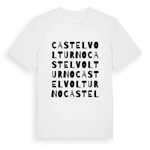 Castel Volturno ordlek t-shirt – ekologisk bomull t-shirt från Pinshirt
