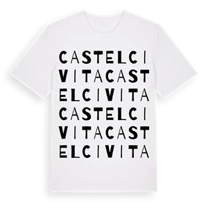 Castelcivita ordlek t-shirt – ekologisk bomull t-shirt från Pinshirt