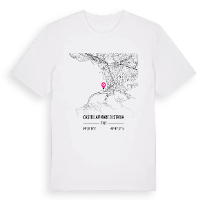 Castellammare di Stabia karta t-shirt – ekologisk bomull t-shirt från Pinshirt