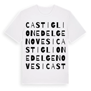 Castiglione del Genovesi ordlek t-shirt – ekologisk bomull t-shirt från Pinshirt