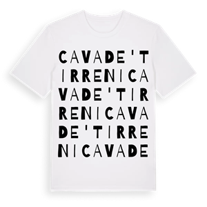 Cava de' Tirreni ordlek t-shirt – ekologisk bomull t-shirt från Pinshirt