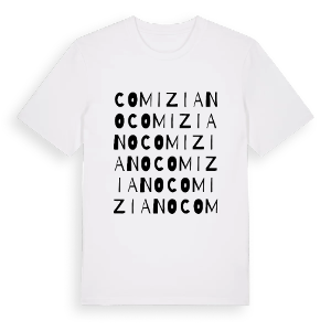 Comiziano ordlek t-shirt – ekologisk bomull t-shirt från Pinshirt