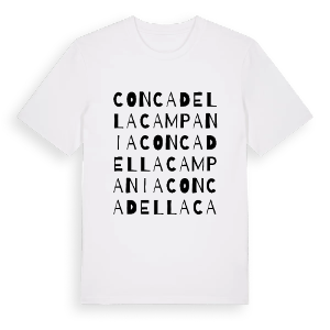 Conca della Campania ordlek t-shirt – ekologisk bomull t-shirt från Pinshirt