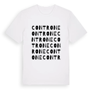 Controne ordlek t-shirt – ekologisk bomull t-shirt från Pinshirt