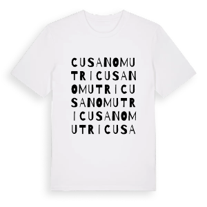 Cusano Mutri ordlek t-shirt – ekologisk bomull t-shirt från Pinshirt