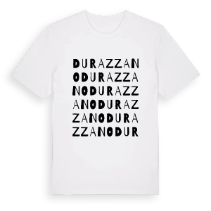 Durazzano ordlek t-shirt – ekologisk bomull t-shirt från Pinshirt