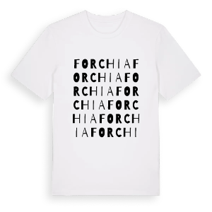 Forchia ordlek t-shirt – ekologisk bomull t-shirt från Pinshirt