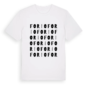 Forio ordlek t-shirt – ekologisk bomull t-shirt från Pinshirt