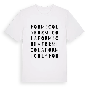Formicola ordlek t-shirt – ekologisk bomull t-shirt från Pinshirt