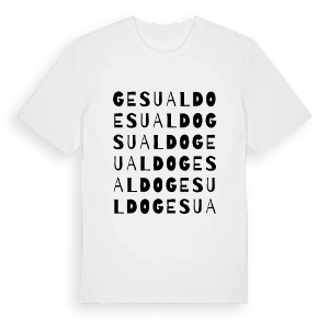 Gesualdo ordlek t-shirt – ekologisk bomull t-shirt från Pinshirt