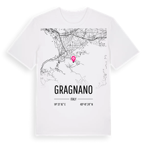 Gragnano karta t-shirt – ekologisk bomull t-shirt från Pinshirt