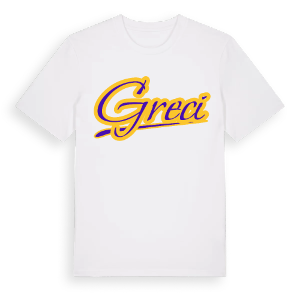 Greci baseball t-shirt – ekologisk bomull t-shirt från Pinshirt